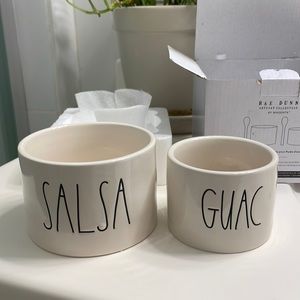 New in Box - Rae Dunn Artisan Collection Guac and Salsa Bowls Set